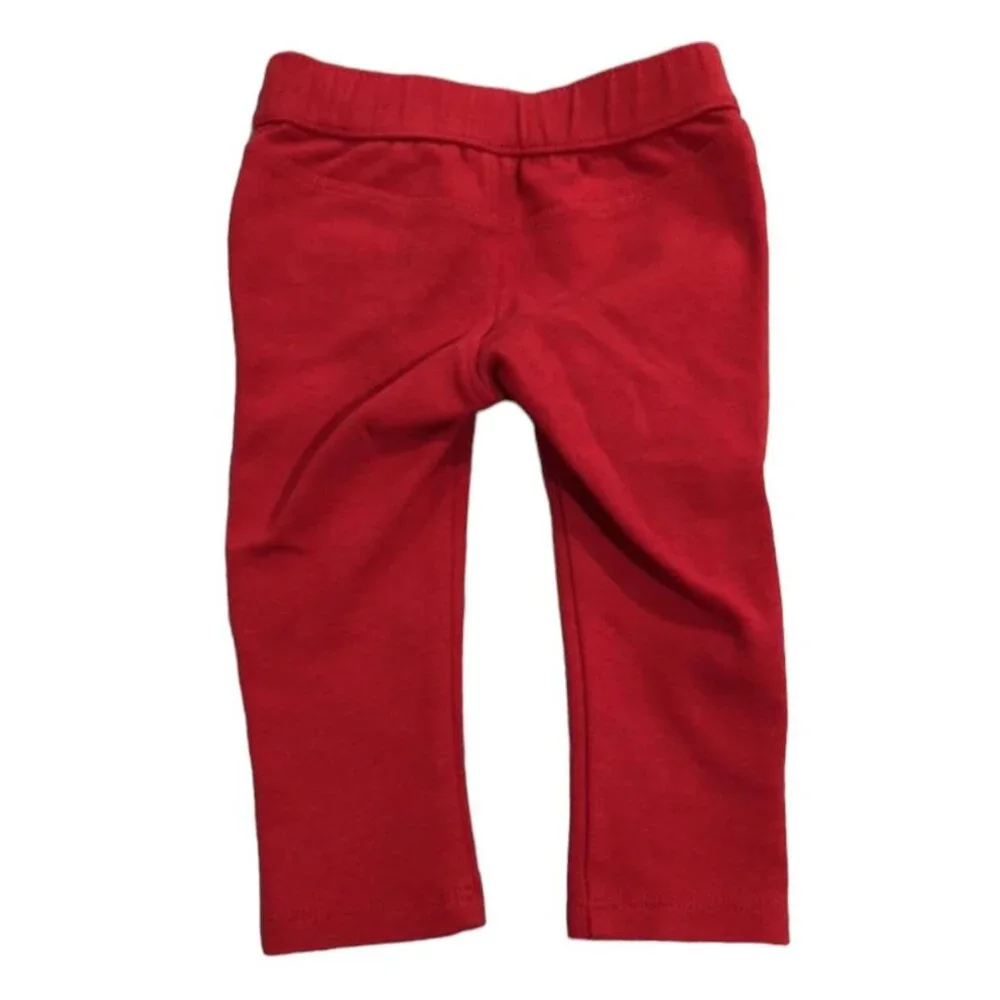 Gymboree 6-12m Red Bow Skinny Pants